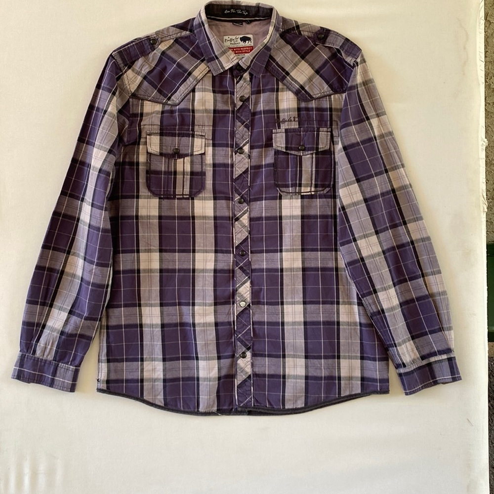LAST CALL!!! Buffalo David Bitton Long Sleeve Plaid Shirt